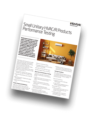 Small Unitary HVAC/R Performance Testing | Fact Sheet