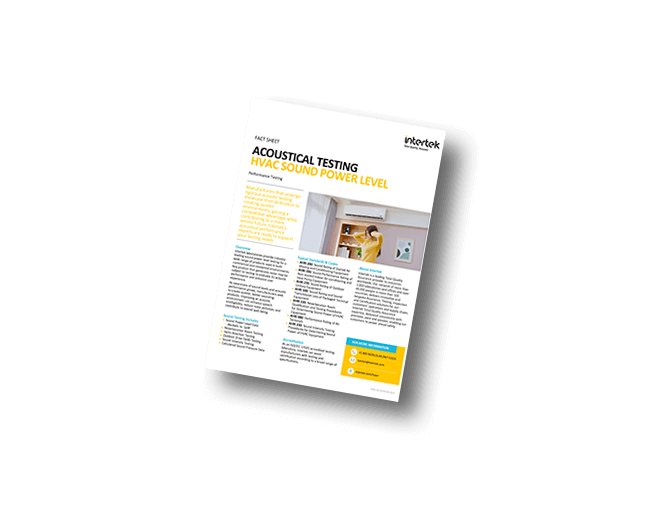 HVAC Sound Power Testing | Fact Sheet