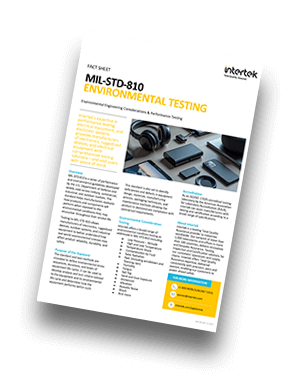 MIL-STD-810 Testing for Rugged Electronics | Fact Sheet