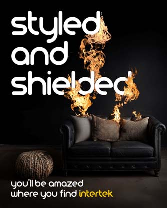 A couch with cushions on fire